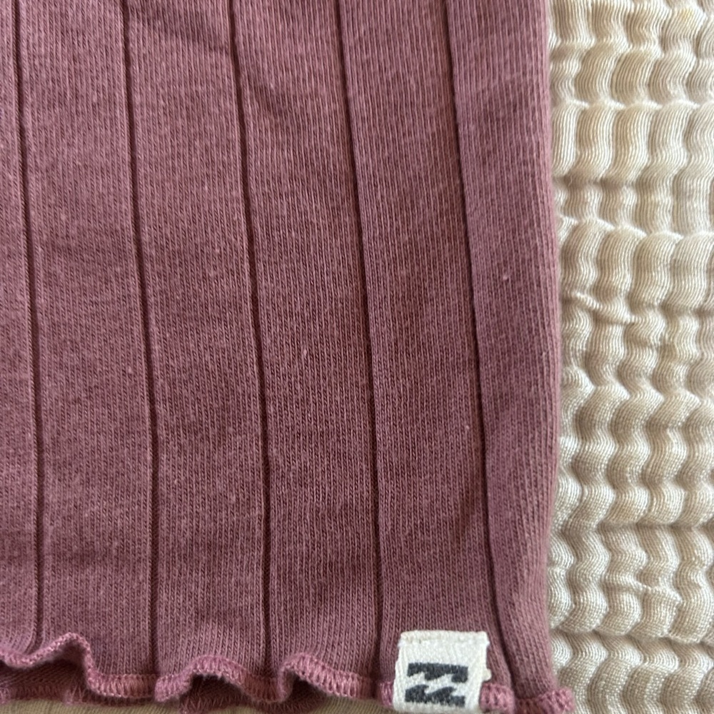 Billabong Ribbed Purple Top - Picture 3 of 7